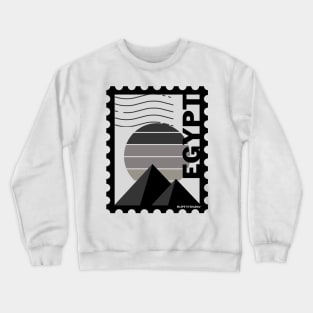 Pyramid of Egypt, Cairo, Egypt Postage stamp Crewneck Sweatshirt